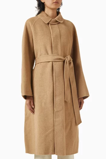 Unisex Handmade Mac Coat in Wool-cashmere