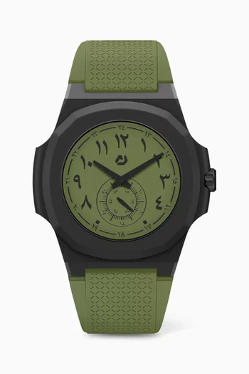 Origen Sequent Miyota Rubber Watch, 40.5mm