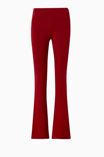 Cotton Jersey Foldover Pants