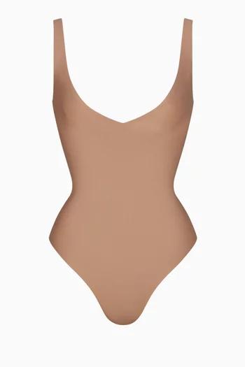Body Plunge Thong Bodysuit