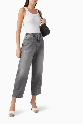 Estelle Egg Straight-leg Jeans in Denim