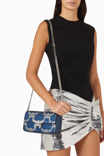 Mini Himmel Sequin Shoulder Bag