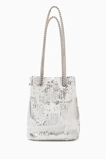 Himmel Sequinned Bucket Bag