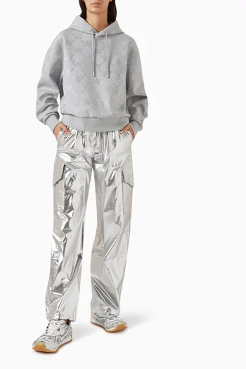 Rhinestone-embellished Lauretos Monogram Hoodie