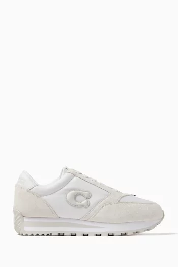 Tennis Runner Sneaker in Leather