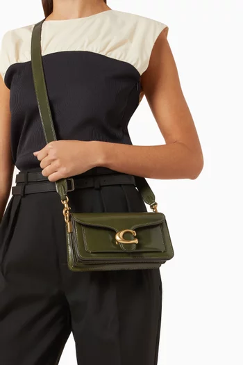 حقيبة كتف تابي 20 جلد لامع