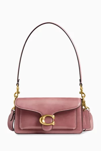 حقيبة كتف تابي 20 جلد لامع