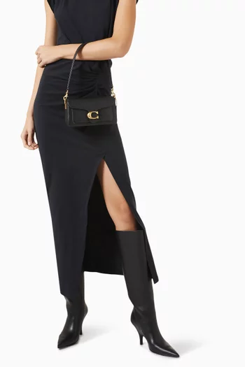 حقيبة كتف تابي 20 جلد بملمس حُبيبي