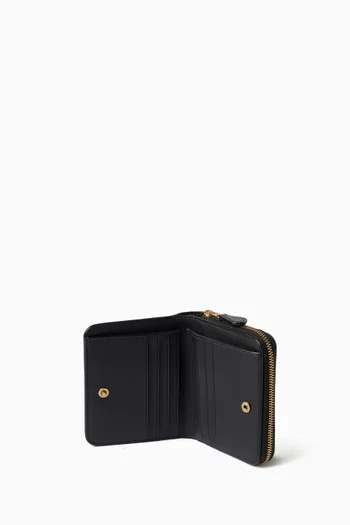 محفظة ثنائية الطي جلد