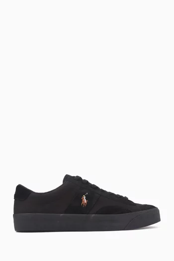 Sayer Low-top Sneakers in Canvas & Suede