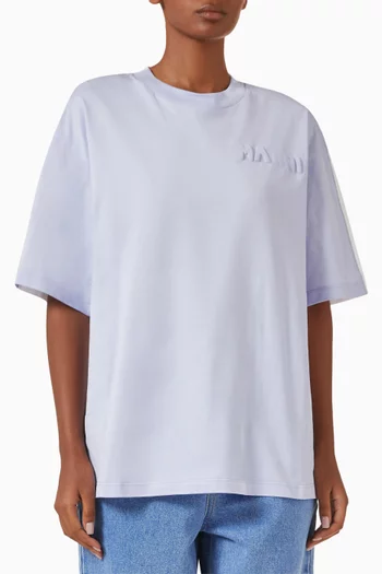Padded-logo T-shirt in Organic Cotton