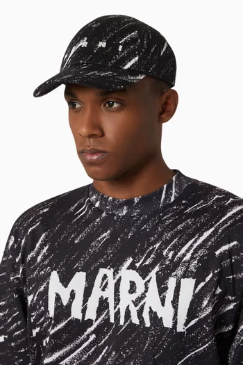 Logo Baseball Cap in Cotton