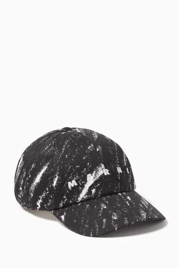Logo Baseball Cap in Cotton