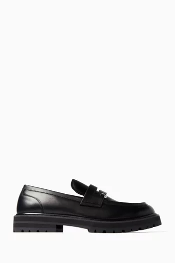 Piercing Chunky Loafers in Calfskin Leather