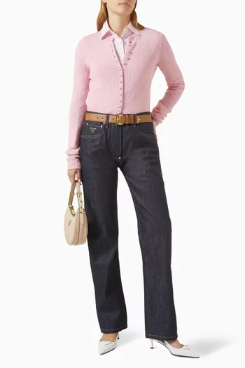 Button-up Cardigan in Cashmere