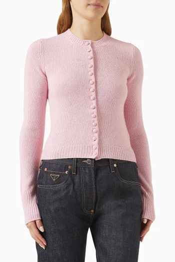 Button-up Cardigan in Cashmere