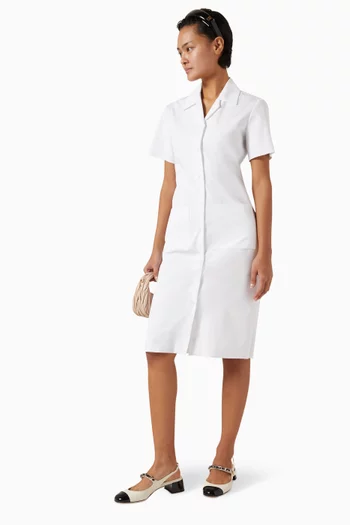 Logo Shirt Dress in Cotton-poplin