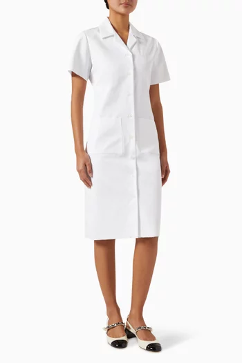 Logo Shirt Dress in Cotton-poplin