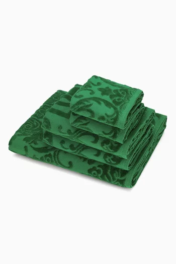 5-piece Crosswise Towel Set in Cotton Terry