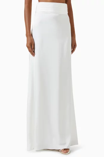 Kirsten Maxi Skirt in Satin