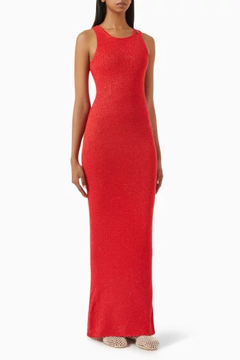 Natalia Sequin-embellished Maxi Dress