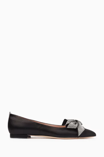 Glory 10 Point-toe Ballet Flats in Satin