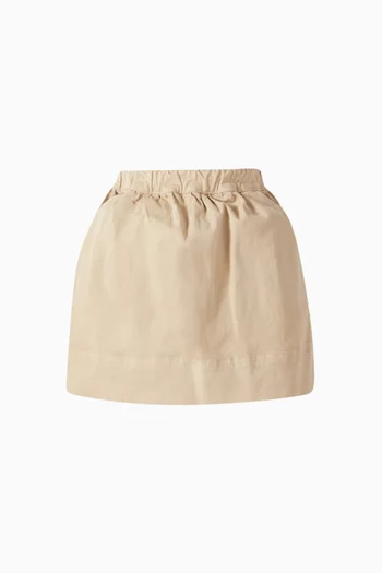 Flared Gabardine Skirt