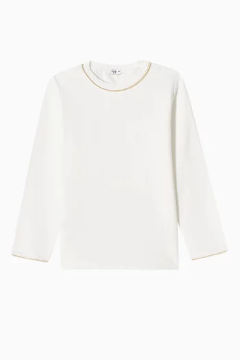 Long-sleeve T-shirt in Cotton-blend