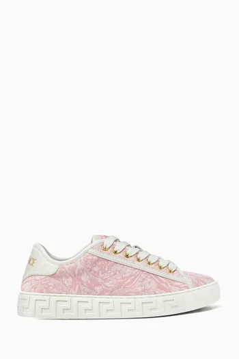 Barocco Greca Sneakers in Jacquard