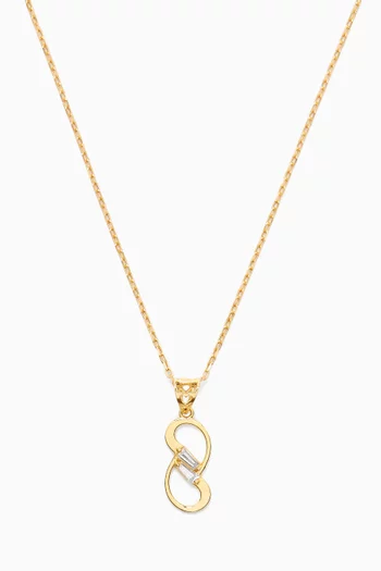 Infinity Pendant Necklace in 18kt Gold