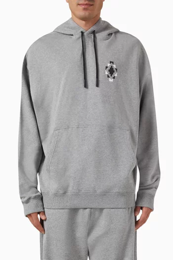 Bandana Cross Hoodie in Cotton