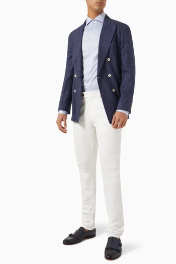 Knitted Shirt in Filo di Scozia Piqué
