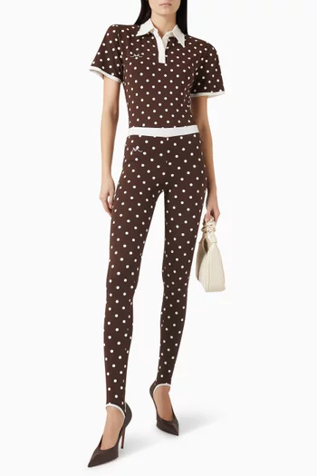 High-waisted Leggings in Jersey