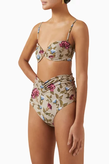 Vaiven High-waisted Bikini Briefs in Recycled Polyester Blend