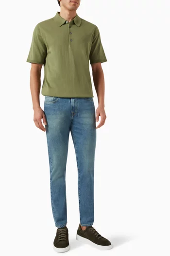 Tapered-leg Jeans in Denim