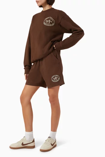 Riding Club Gym Shorts in Cotton