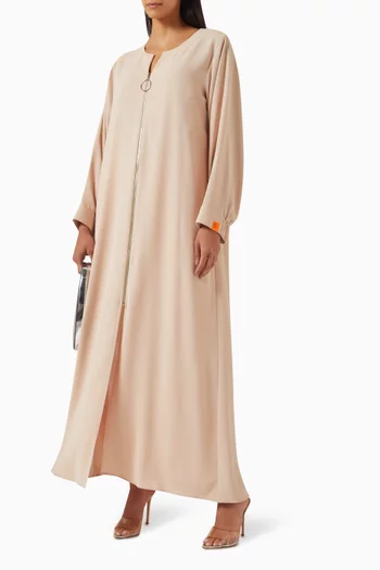 Zip Detail Abaya