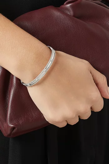 Life Full Diamond Bracelet in 18kt White Gold