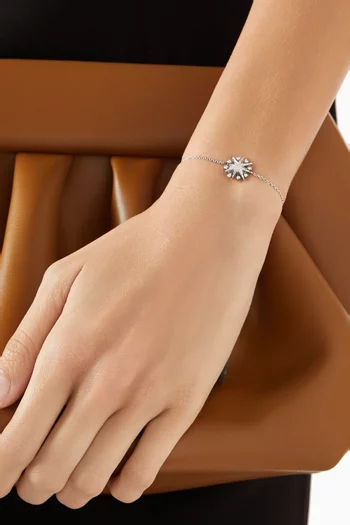 سوار ستارلايت ميني مرصع بالماس ذهب أبيض عيار 18