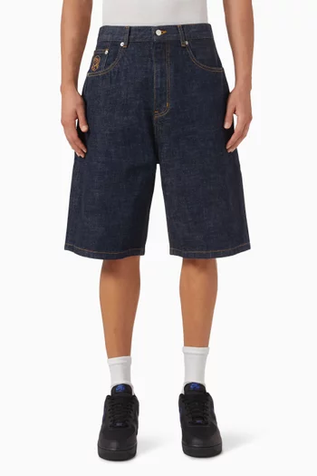 Diamonds & Dollars Selvedge Shorts in Denim