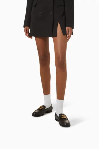 Gomma Chainlink Loafers in Calf Leather