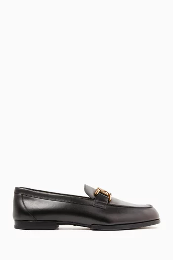 Gomma Chainlink Loafers in Calf Leather