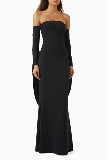 Dogai Off-shoulder Gown in Jersey