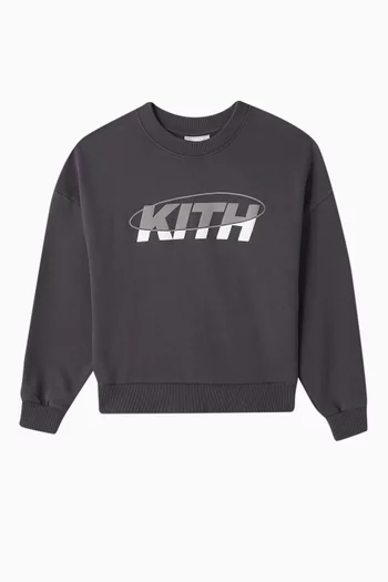 Kith box logo crewneck cheap