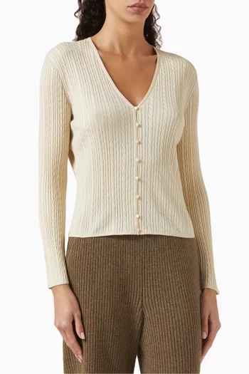 Rimella Cardigan in Cashmere-silk Blend
