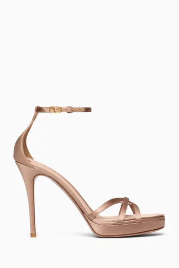 Eveningglam 120 Platform Sandals in Satin