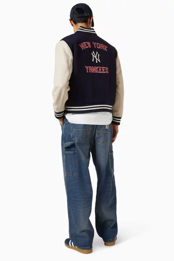 x NY Yankees Homerun Varsity Jacket  in Wool
