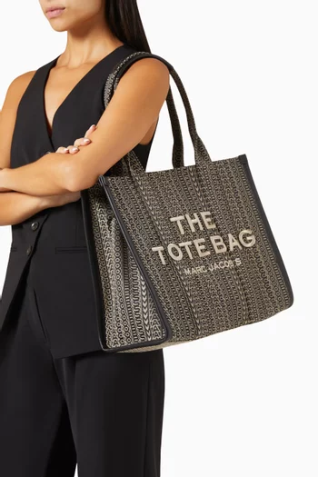 The Large Tote Bag in Monogram Jacquard
