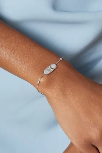 MK Empire Crystal Bracelet in Silver-plated Brass