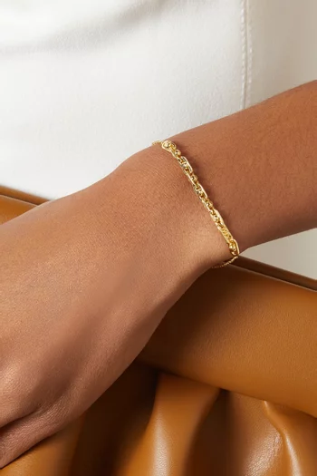 Astor Link Bracelet in 14kt Gold-plated Sterling Silver